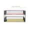 Mind Reader 2 Pack Black Stackable Metal Mesh Organizer